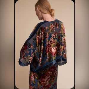 BHLDN Silk & Velvet Coverup